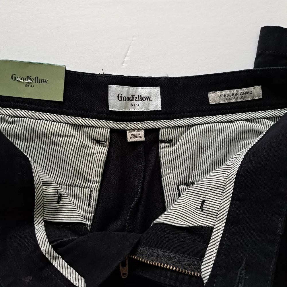 Goodfellow Athletic Men's Black Chinos